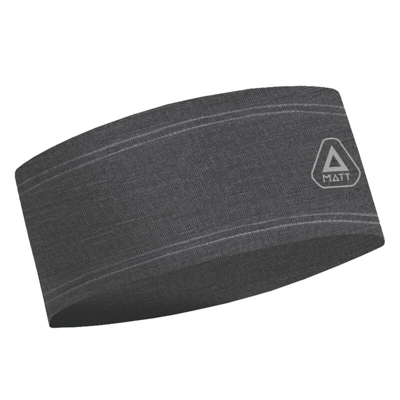 Cinta de Pelo Running Merino Headband Antracita Adulto Gris