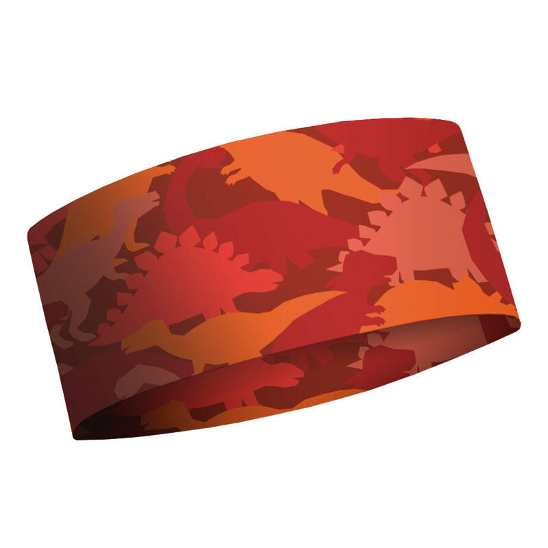 Cinta de Pelo Running Kid Thermo Coolmax Dinocamo Infantil Rojo 1/1