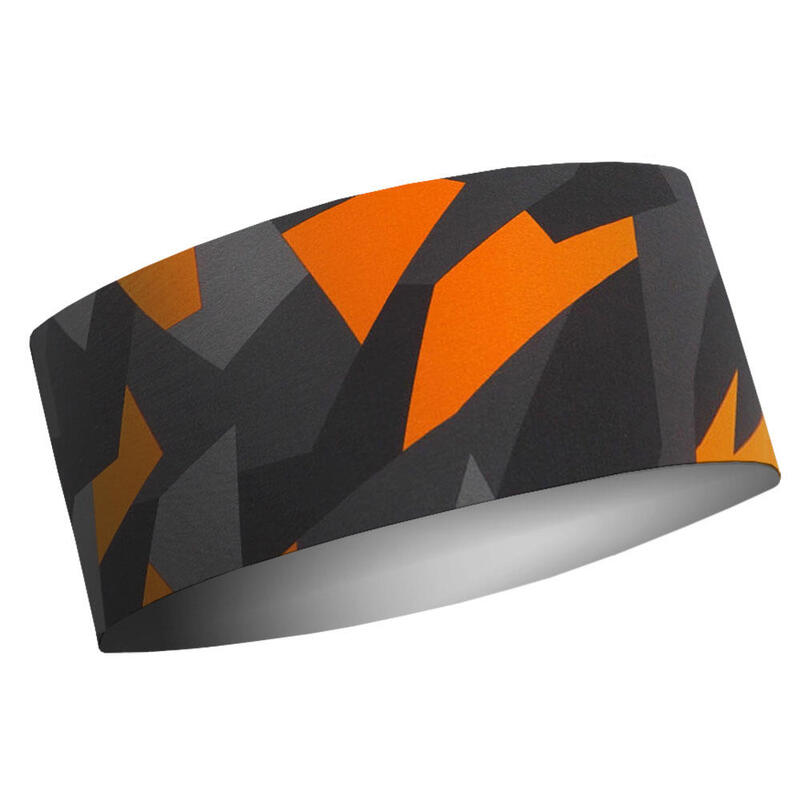 Cinta de Pelo Running One Layer Geometric Camo Orange Adulto Multicolor