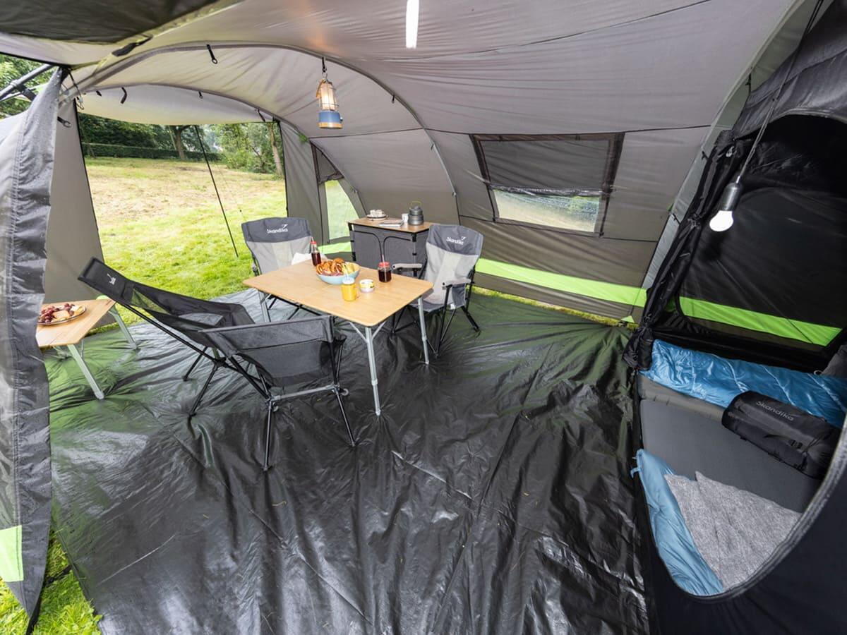 Tente tunnel Kambo 8 - Camping - 8 personnes - 3 entrées - 2 cabines de couchage 3/9