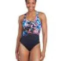 Costume da bagno Zoggs Actionback - Stampa digitale a margherita - Taglia 34 2/6