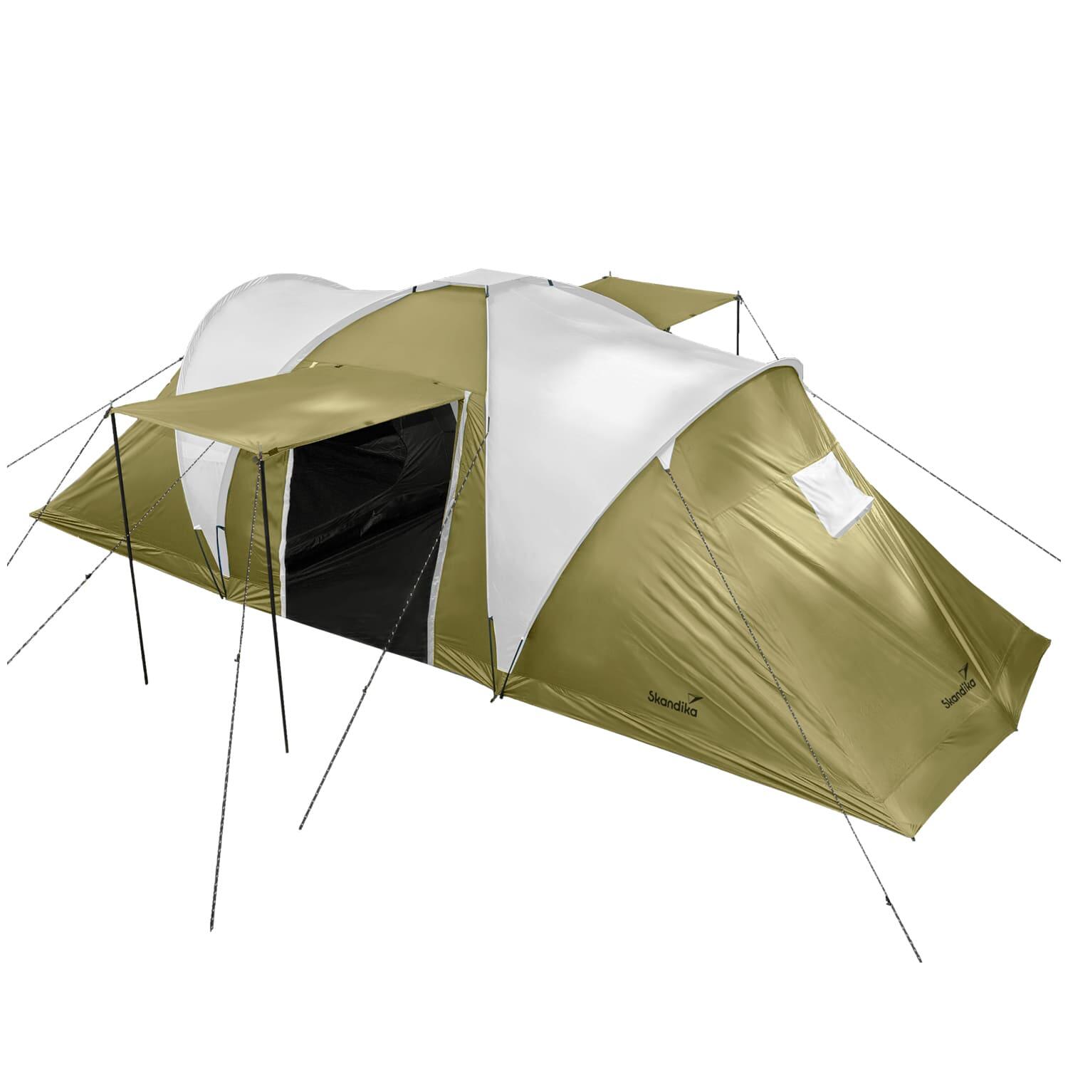 SKANDIKA Koepeltent Hammerfest 6 - Campingtent – Voor 6 personen - 2 slaapcabines
