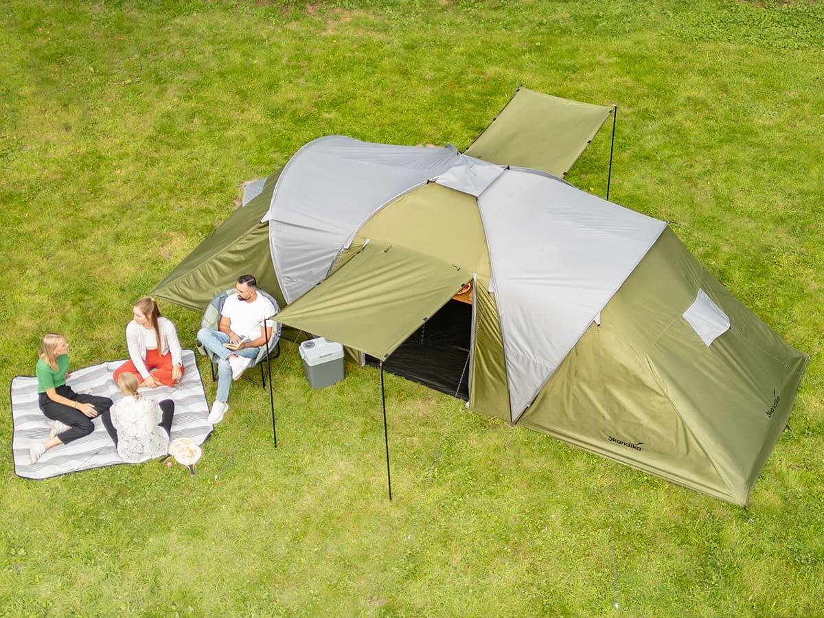 Tente dôme familiale Hammerfest 6 - Camping - 6 personnes  - 2 cabines 2/8
