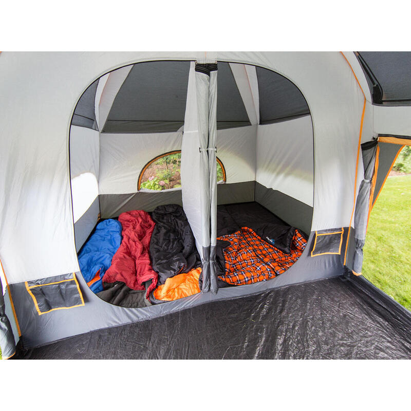 Namiot kempingowy rodzinny Tonsberg 5 Protect, 5-osobowy, odpinany tropik