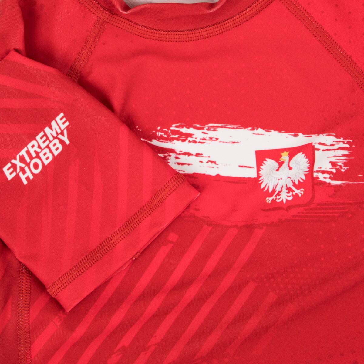 Rashguard dla dzieci do MMA z krótkim rękawem EXTREME HOBBY POLSKA PRIME 5/7