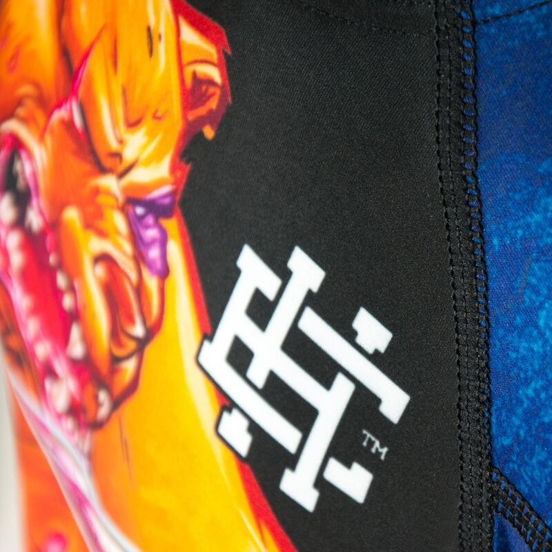 Rashguard dla dzieci do MMA z krótkim rękawem EXTREME HOBBY BULL und BEAR