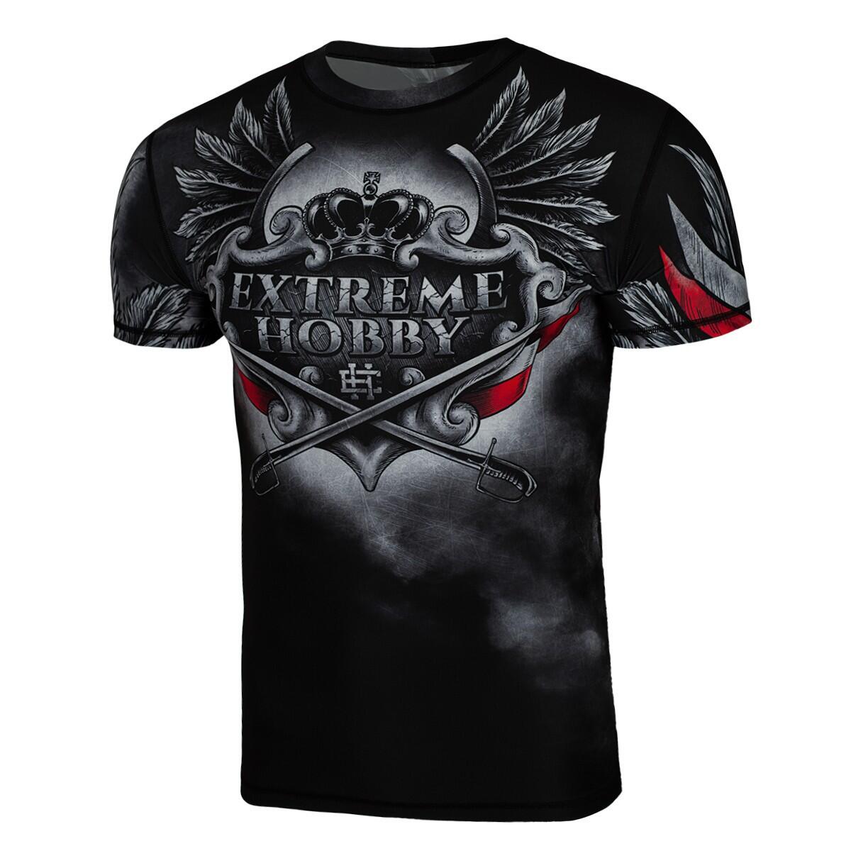 Koszulka Męska Rashguard MMA na Siłownię EXTREME HOBBY HUSARZ