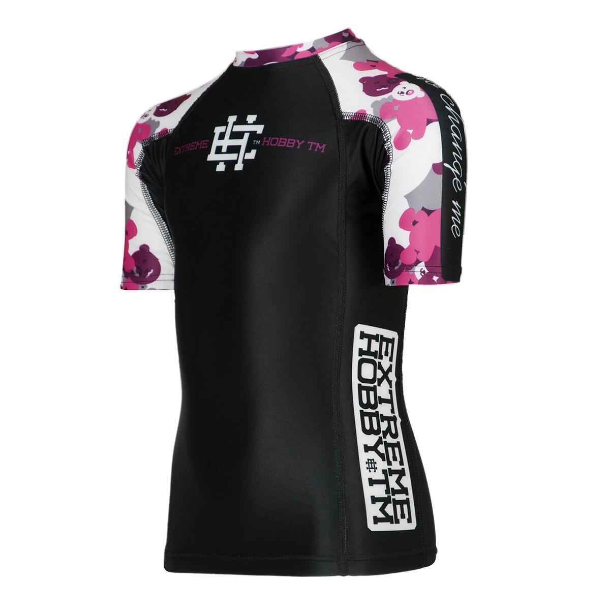 Rashguard à manches courtes enfant MMA EXTREME HOBBY PINK TEDDY BEAR 4/6