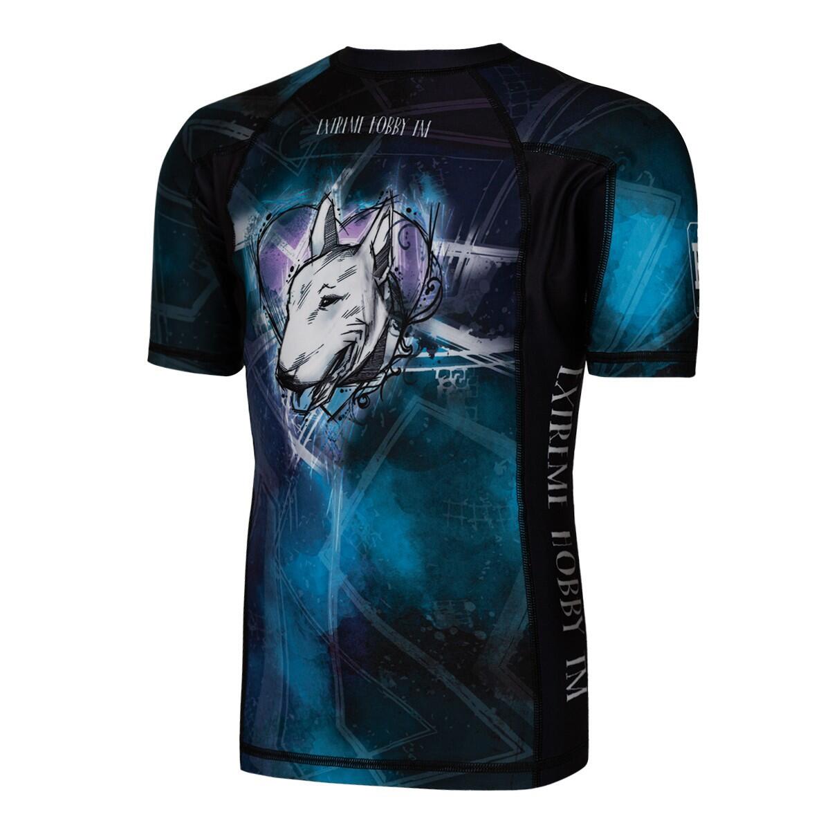 Rashguard dla dzieci do MMA z krótkim rękawem EXTREME HOBBY BULLTERRIER