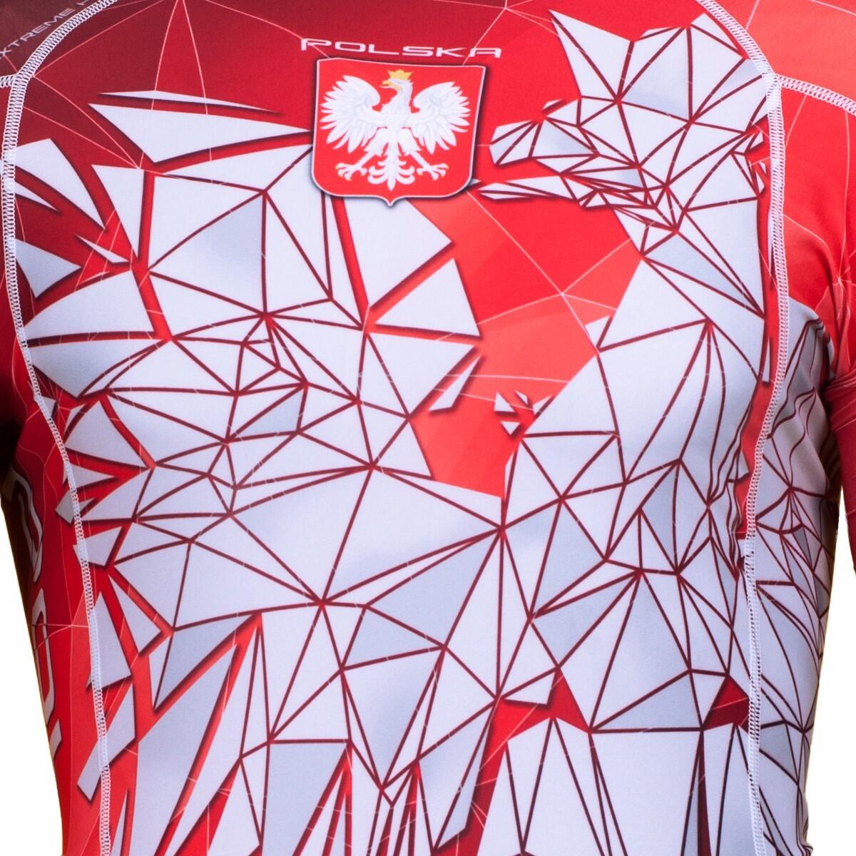 Rashguard a maniche lunghe da uomo MMA EXTREME HOBBY POLAND red 4/7