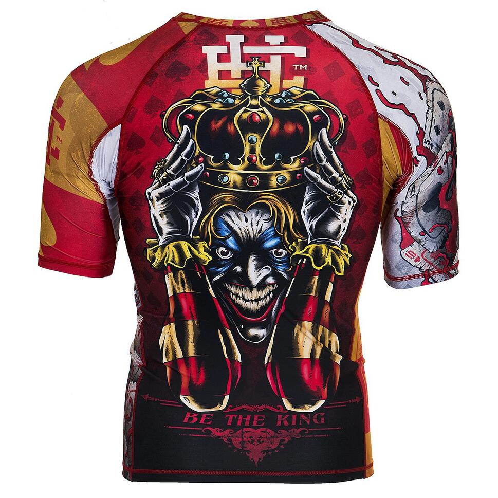 Koszulka Męska na siłownię rashguard MMA EXTREME HOBBY KILLER CARDS 2