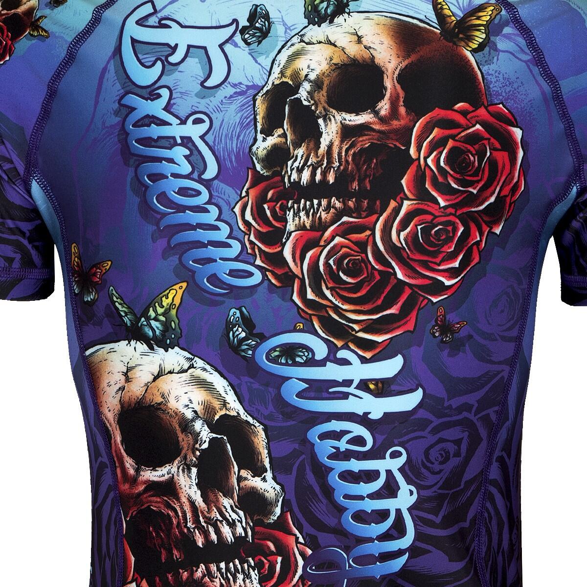 Rashguard MMA femme manches courtes EXTREME HOBBY SKULL 2 5/7