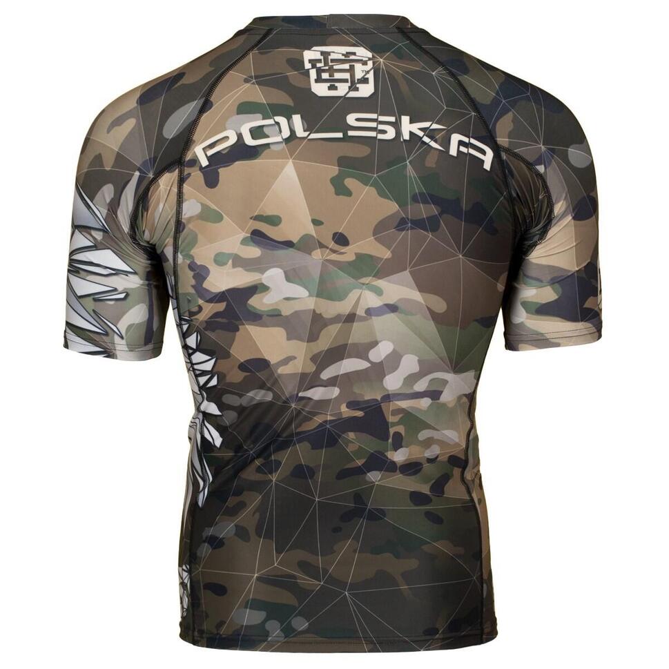 Koszulka Męska na siłownię rashguard MMA EXTREME HOBBY POLSKA CAMO