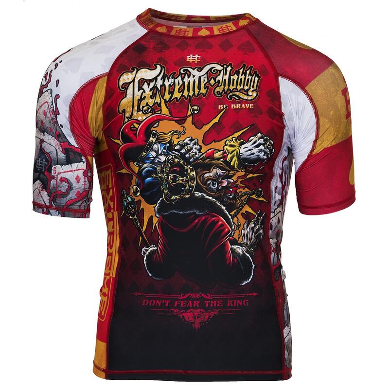 Koszulka Męska na siłownię rashguard MMA EXTREME HOBBY KILLER CARDS 2
