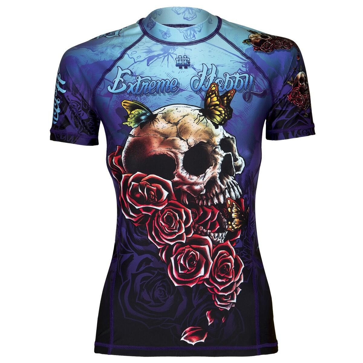 Rashguard MMA femme manches courtes EXTREME HOBBY SKULL 2 1/7