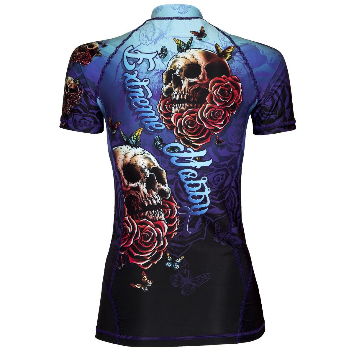 Rashguard MMA femme manches courtes EXTREME HOBBY SKULL 2 3/7