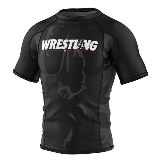 Rashguard homme à manches courtes pour le MMA BOLD WRESTLING