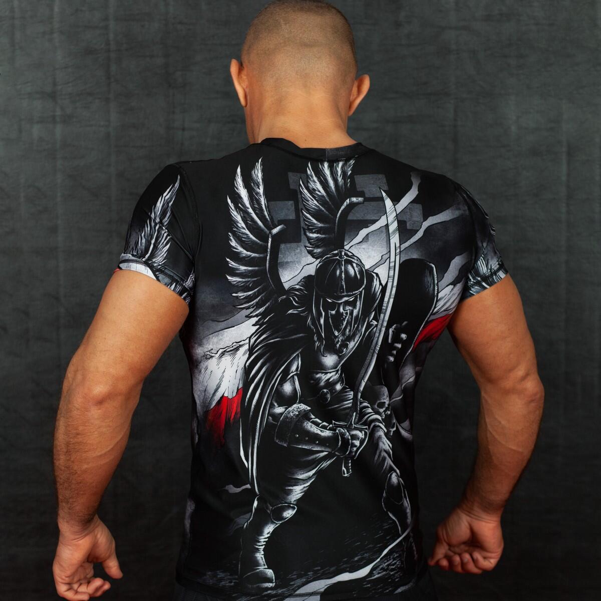 Rashguard da uomo a maniche corte MMA EXTREME HOBBY HUSARZ 4/7