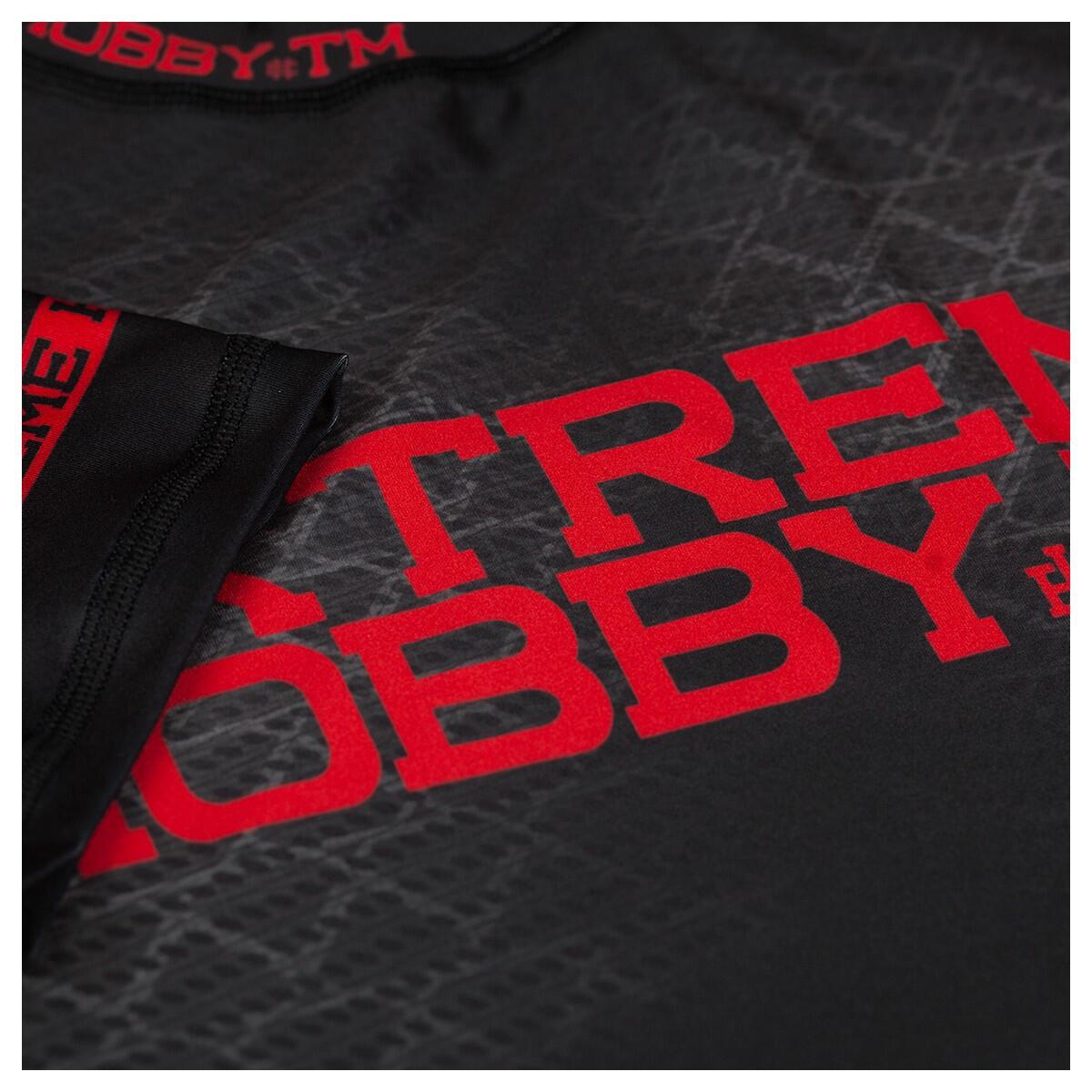 Rashguard da uomo a maniche corte MMA EXTREME HOBBY BLACK ARMOUR 6/7