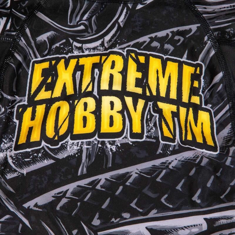 Rashguard dla dzieci do MMA z krótkim rękawem EXTREME HOBBY BONE CRUSHER