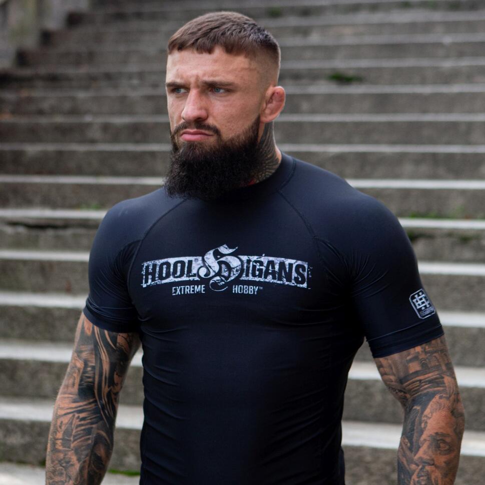 Koszulka Męska na siłownię rashguard MMA EXTREME HOBBY HOOLS