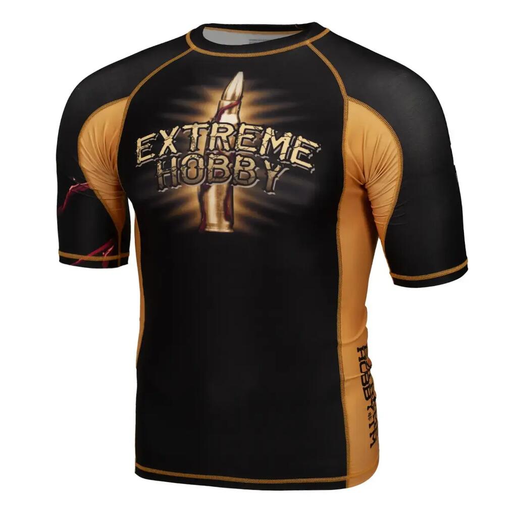 Men's Extreme Hobby Santa Muerte Short Sleeve Sports Rashguard