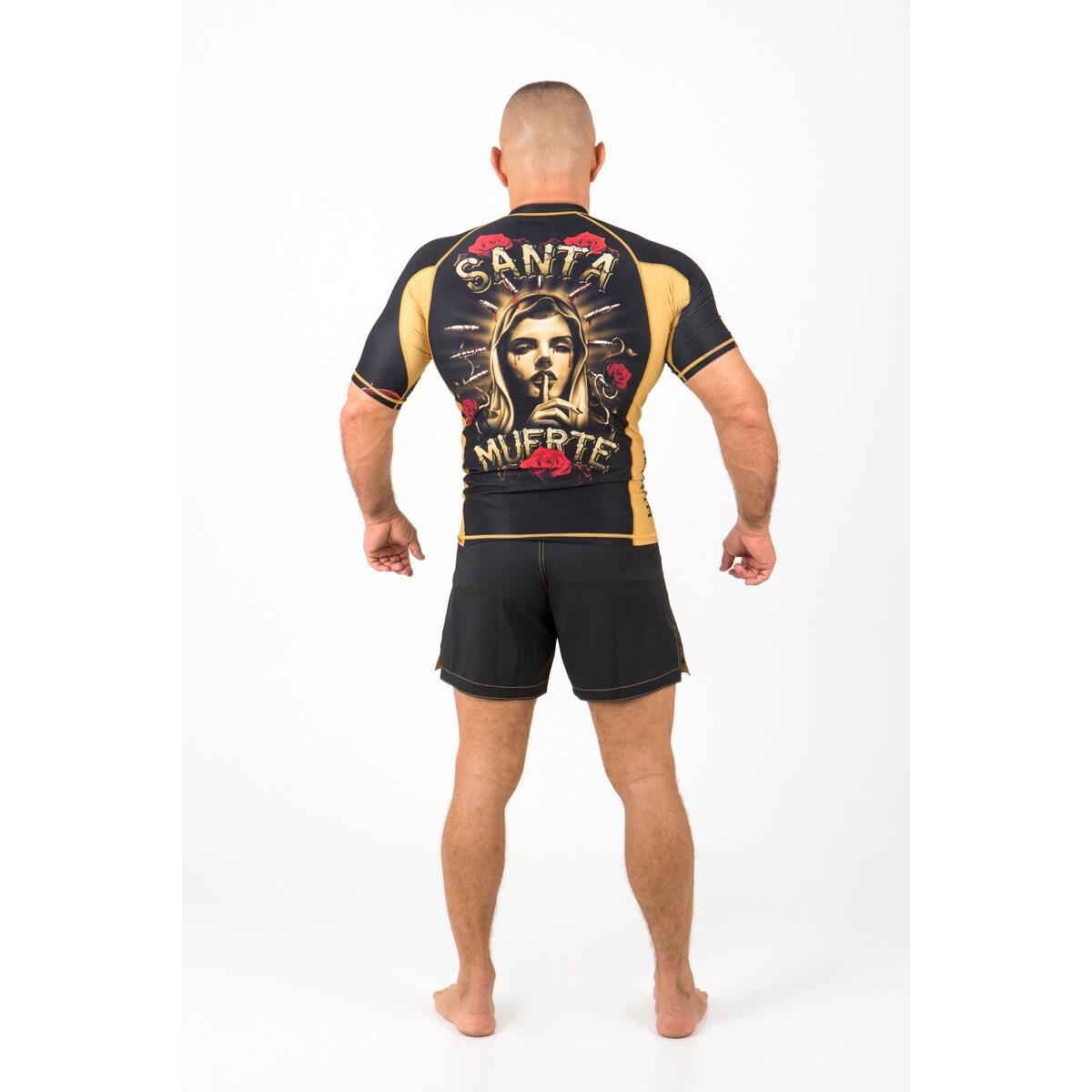 Rashguard homme à manches courtes pour le MMA SANTA MUERTE 5/7