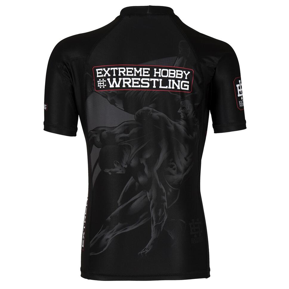 Rashguard dla dzieci do MMA z krótkim rękawem EXTREME HOBBY WRESTLING