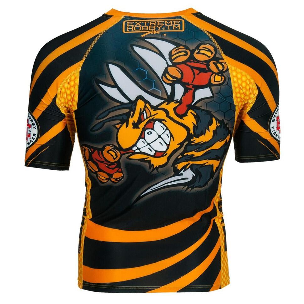 Koszulka Męska na siłownię rashguard MMA EXTREME HOBBY ANGRY WASP