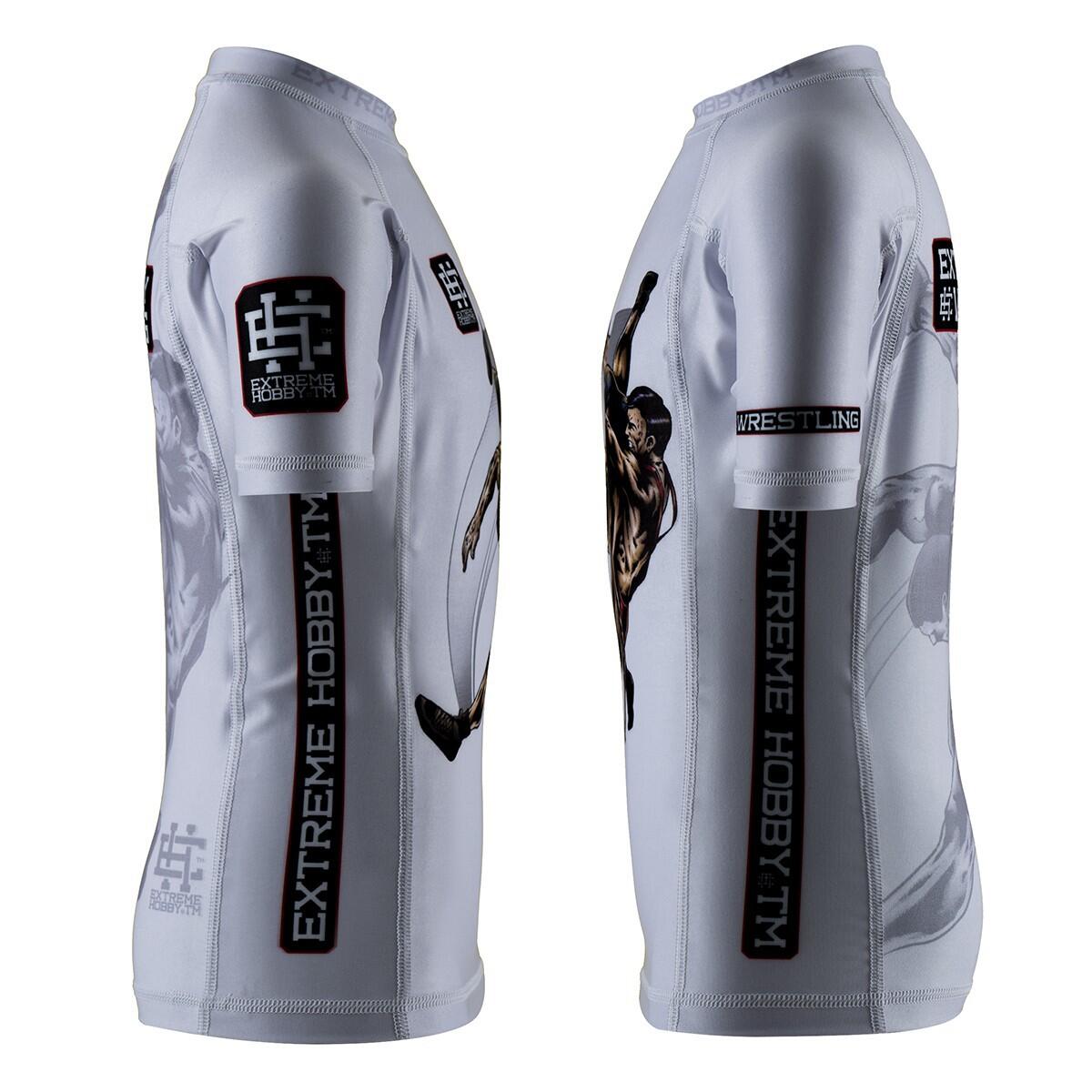Rashguard met korte mouwen voor kinderen voor MMA EXTREME HOBBY WRESTLING 4/6