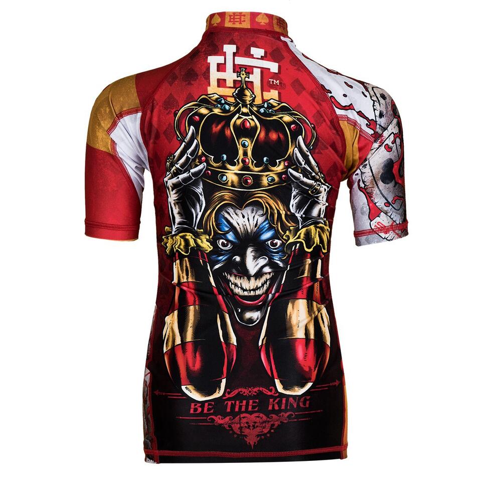 Rashguard dla dzieci do MMA z krótkim rękawem EXTREME HOBBY KILLER CARDS 2