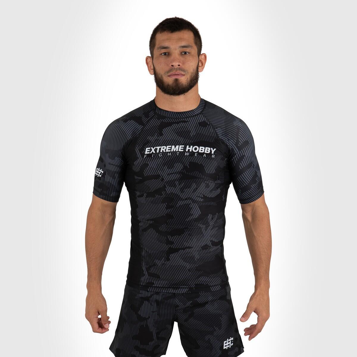 Rashguard voor heren met korte mouwen voor MMA EXTREME HOBBY HAVOC 3/7