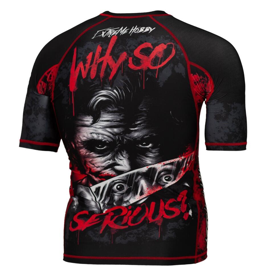 Koszulka Męska na siłownię rashguard MMA EXTREME HOBBY WHY SO SERIOUS