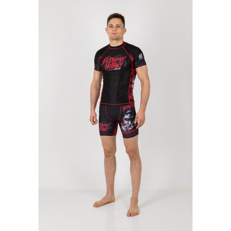 Koszulka Męska na siłownię rashguard MMA EXTREME HOBBY WHY SO SERIOUS