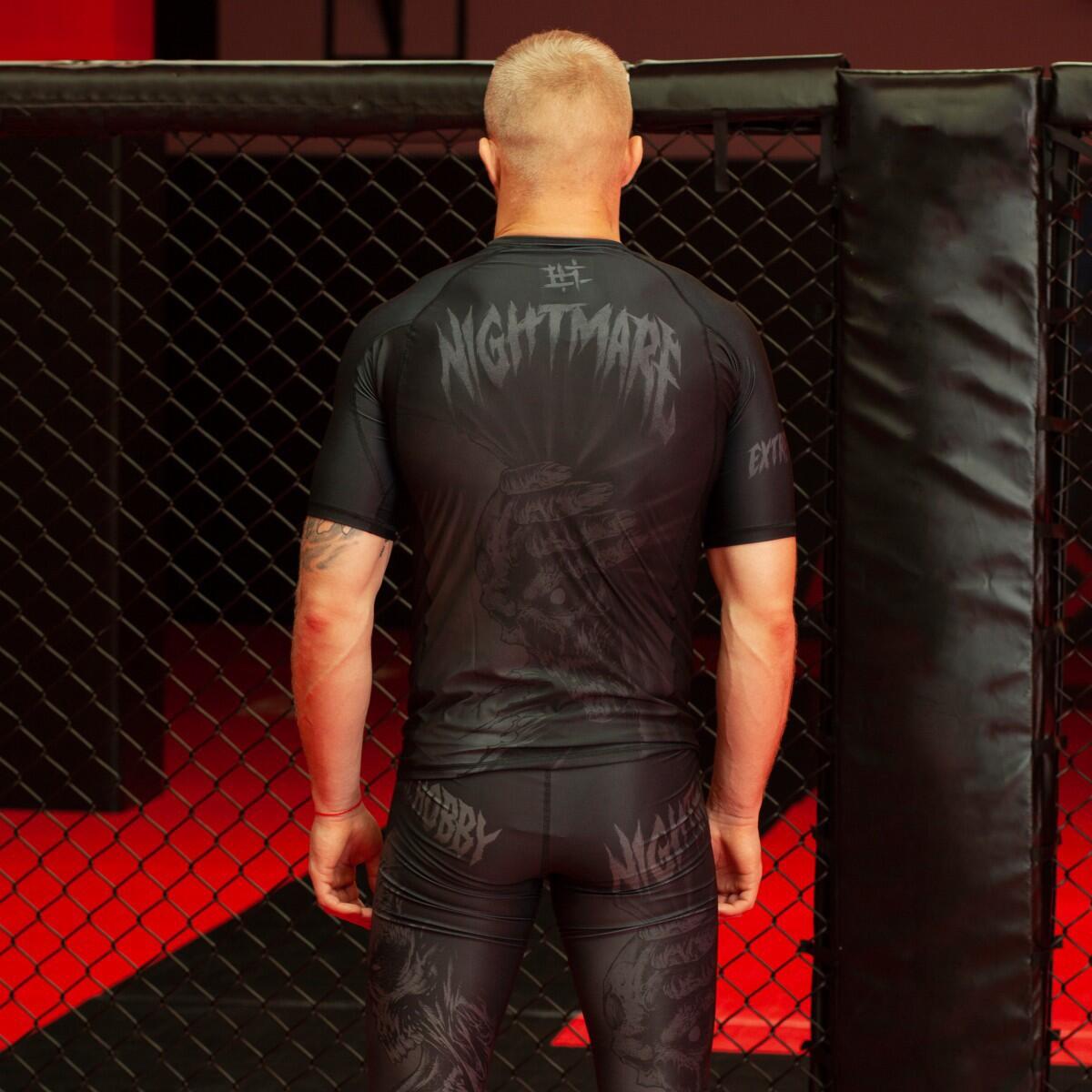 Rashguard homme à manches courtes pour le MMA NIGHTMARE 3/7