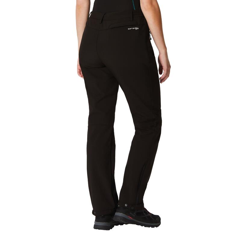 Great Outdoors Geo Softshell II Hose, lange Länge Damen Schwarz