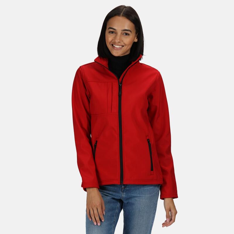 Veste softshell OCTAGON Femme (Rouge / Noir)