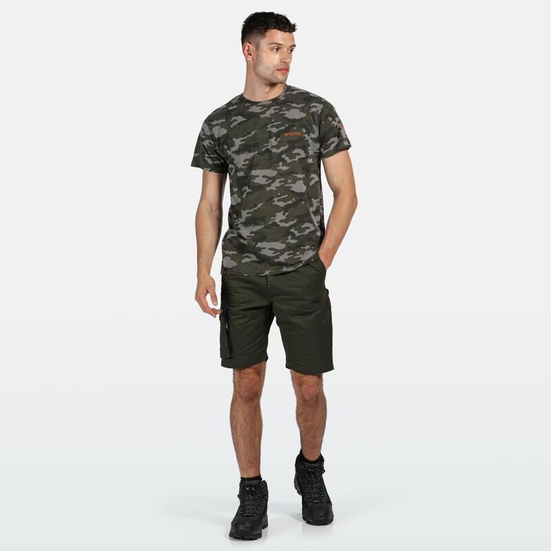 Tshirt manches courtes DENSE Homme (Kaki foncé)