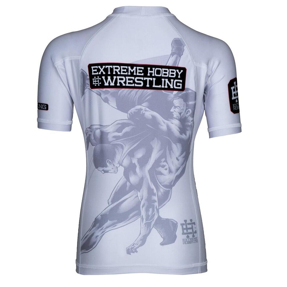 Rashguard dla dzieci do MMA z krótkim rękawem EXTREME HOBBY WRESTLING