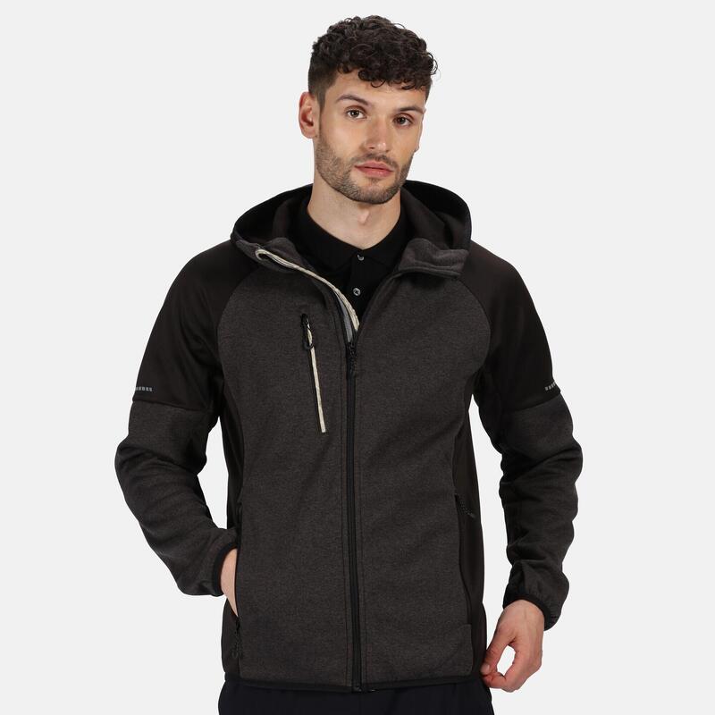 Forro Polar XPro Coldspring II para Hombre Negro, Gris Jaspeado