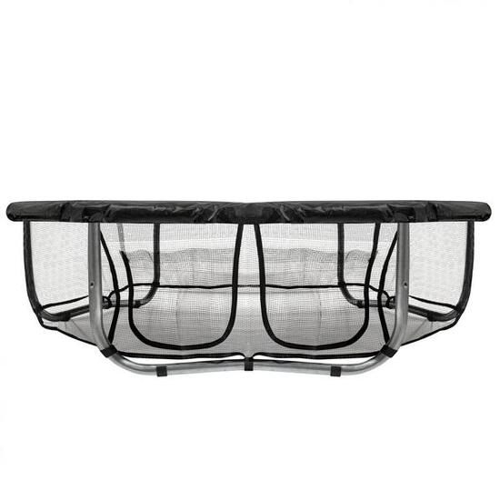 Faldón cama elástica - con compartimento - Red de seguridad - 244 x 366 cm