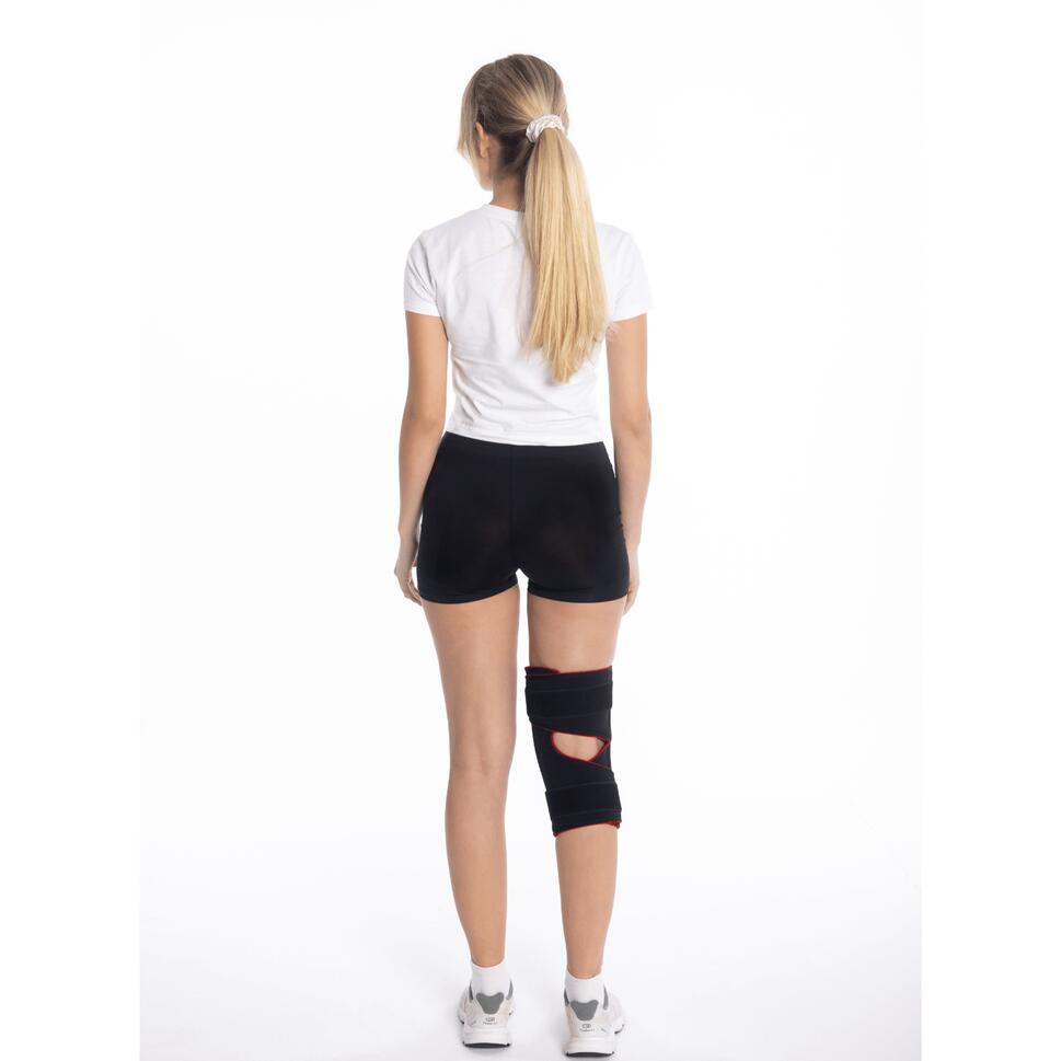 Sprężynowy stabilizator kolana Msupport Red