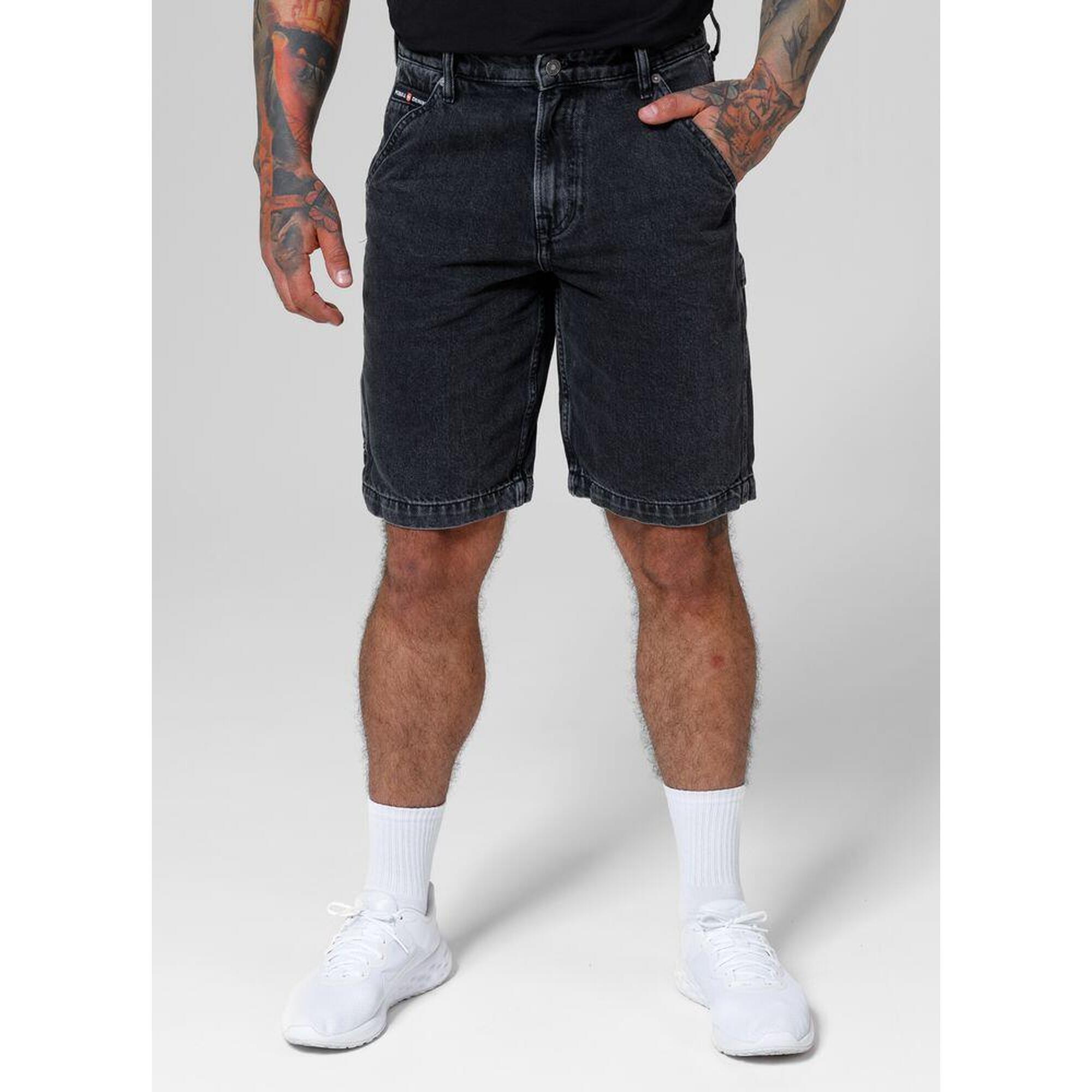 Szorty męskie Pitbull Jeansowe Black Denim Carpenter