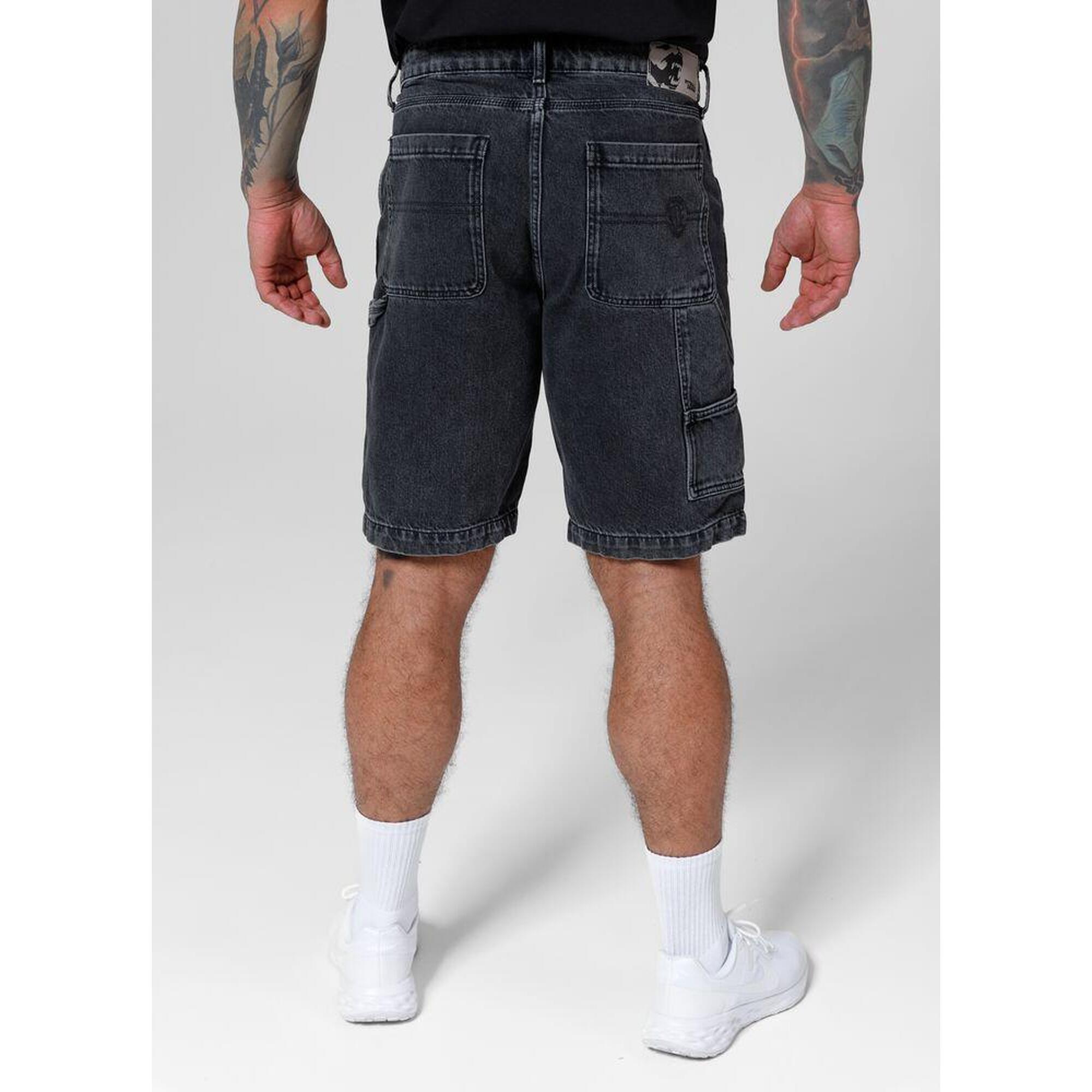 Szorty męskie Pitbull Jeansowe Black Denim Carpenter