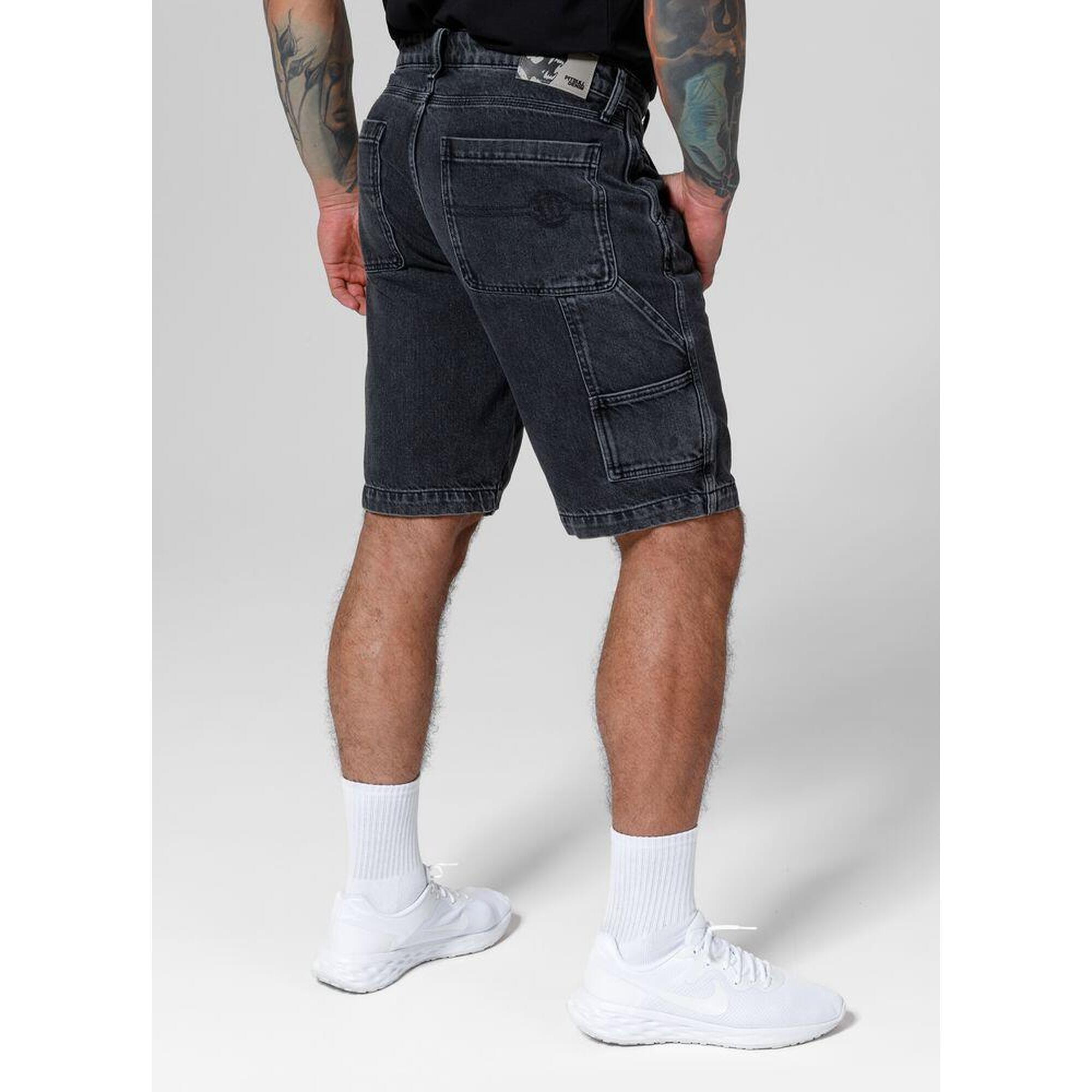Szorty męskie Pitbull Jeansowe Black Denim Carpenter