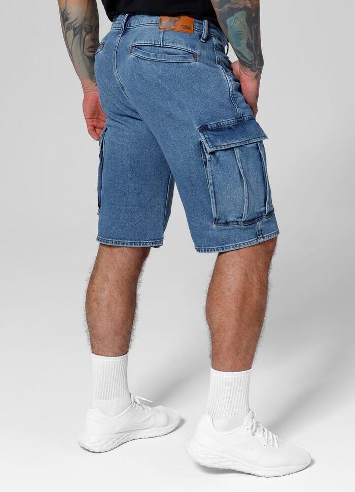 Szorty męskie Pitbull Jeansowe bojówki Classic Wash Deerhorn