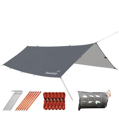 Tweedehands - schaduwzeil xl - 5x3 m - uv-bescherming upf 50+ - zonnezeil luifel