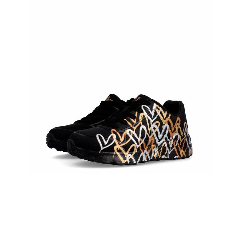 Pantofi SKECHERS JGoldcrown Uno Lite Metallic Love