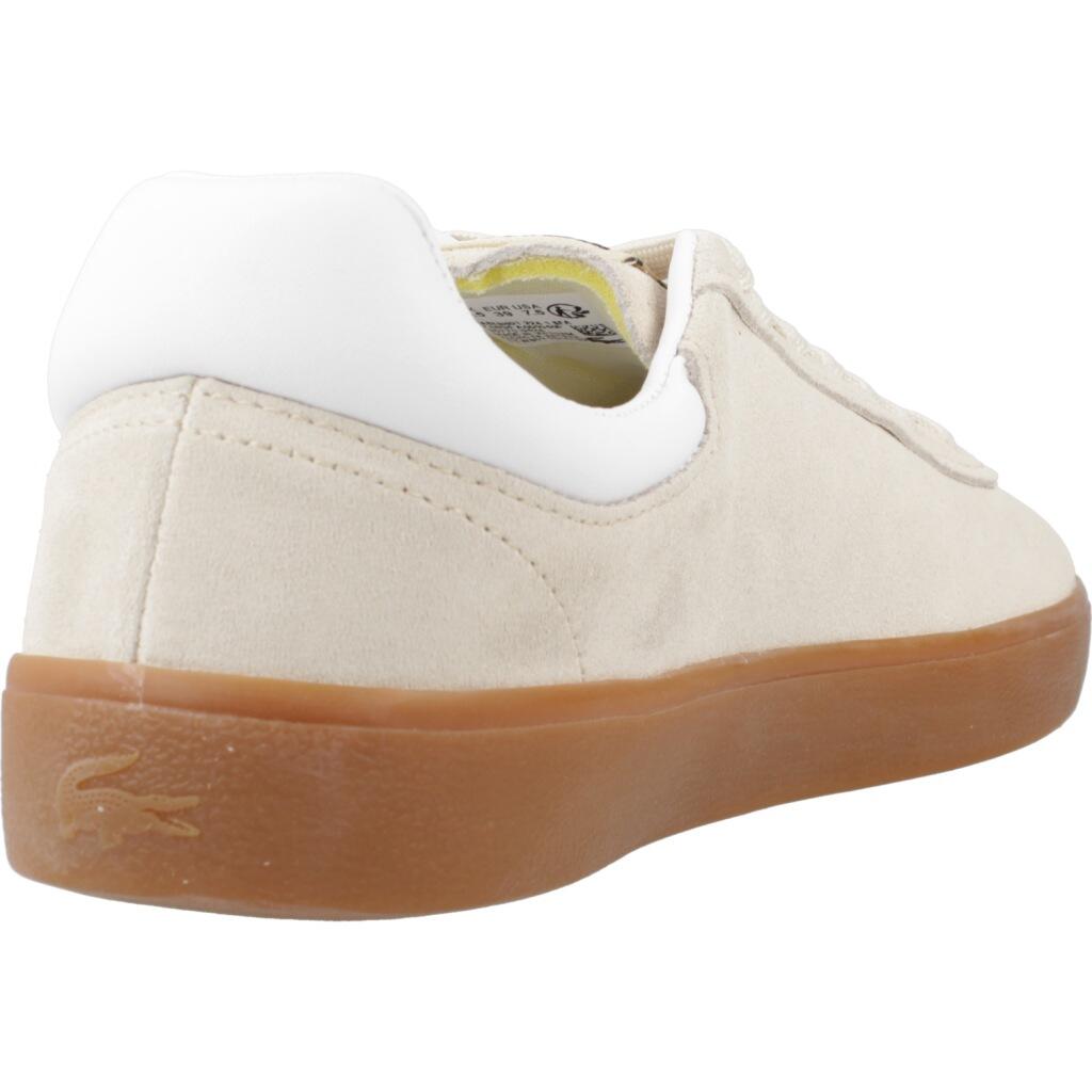 Baskets Lacoste Modèle Baseshot Couleur Beige 3/5