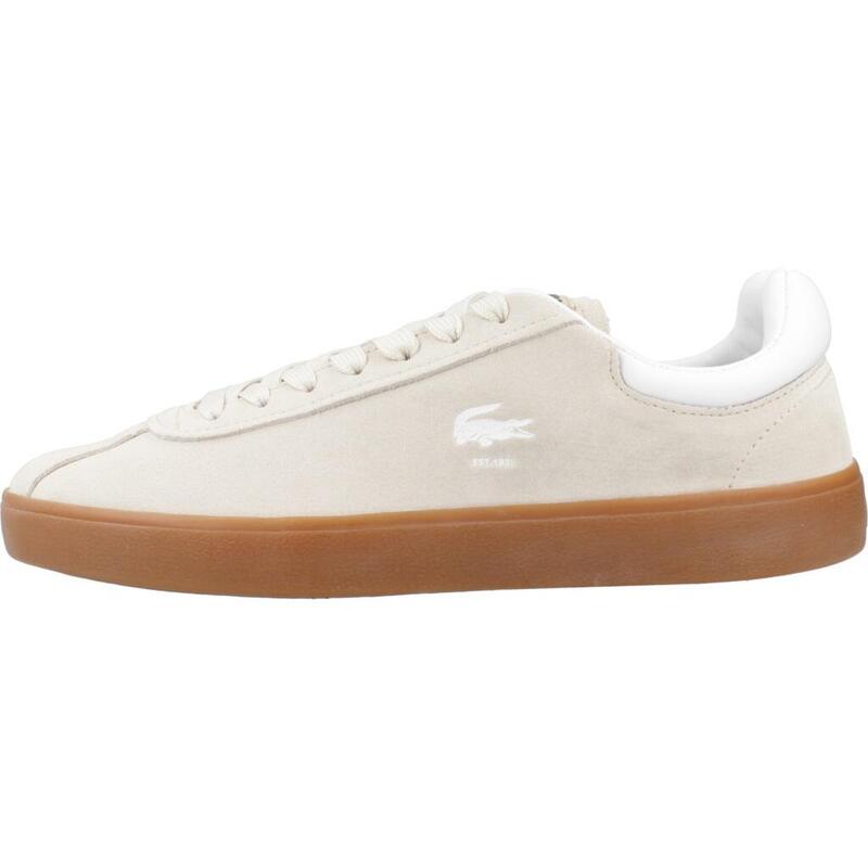 Baskets Lacoste Modèle Baseshot Couleur Beige